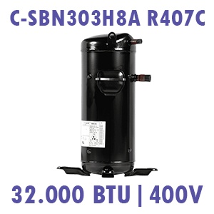 Compresor R407C, 3HP scroll Sanyo